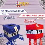 Apinata Blue & Red TNT Pinata - Apinata4u.com