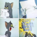 tom and jerry excited, not so much meme