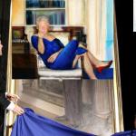 Clinton Blue Dress Painting