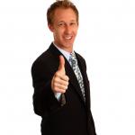 Thumbs up stock image