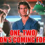 A Nightmare at Double Deuce | ONE, TWO
DALTON'S COMING FOR YOU | image tagged in roadhouse,patrick swayze,nightmare on elm street,mashup,action movies,funny memes | made w/ Imgflip meme maker