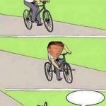 Trump on bike