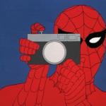 Spider-man camera meme