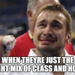 Class and Hood | WHEN THEYRE JUST THE RIGHT MIX OF CLASS AND HOOD | image tagged in happy tears terry,class,hood,class and hood | made w/ Imgflip meme maker