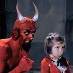 Girl and devil