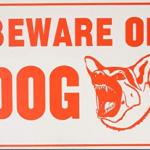 Beware of dog sign meme