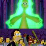 Mr Burns Alien Simpsons meme