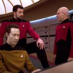 Picard Data Riker Leg Up meme