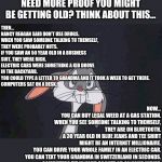 bugs bunny crazy face Meme Generator - Imgflip