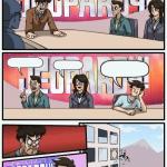 Boardroom meeting jeopardy meme