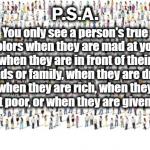 People's True Colors