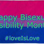 Bisexual Flag | Happy Bisexual Visibility Month; #loveIsLove | image tagged in bisexual flag,love is love | made w/ Imgflip meme maker