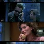 Terminator 2 phone booth meme