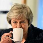 Theresa May Sips Tea