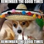 Remember the good times, remember the good times | REMEMBER THE GOOD TIMES; REMEMBER THE GOOD TIMES | image tagged in remember the good times remember the good times | made w/ Imgflip meme maker