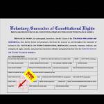 Surrender Rights Form