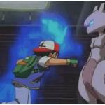 Ash Punching Mewtwo