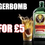 Jager bomb | JAGERBOMB; 4 FOR £5 | image tagged in jager bomb | made w/ Imgflip meme maker