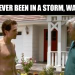 Wally Schmidt | YOU EVER BEEN IN A STORM, WALLY? | image tagged in wally schmidt | made w/ Imgflip meme maker
