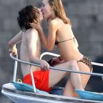 Timothee Chalamet and Lily Rose Depp Kissing