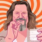 THE DUDE LEBOWSKI TOKE SPIRAL CHEERS