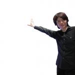 Masahiro Sakurai leans on