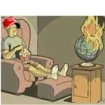 MAGA HAT WATCHES WORLD BURN