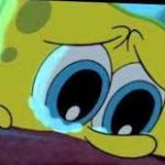 crying spongebob