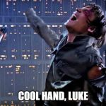 Luke's Hand | COOL HAND, LUKE | image tagged in luke's hand | made w/ Imgflip meme maker