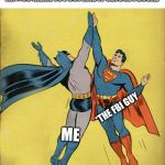 Batman superman high five | WHEN YOUR FBI GUY PROVIDE YOU WITH AN #OC MEME TO POST AND IT GETS APPROVAL; *THE FBI GUY; ME | image tagged in batman superman high five | made w/ Imgflip meme maker