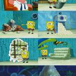 spongebob showing patrick diapers meme