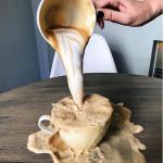 Overflowing coffee