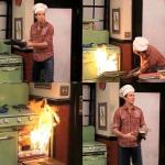 Spencer oven fire meme