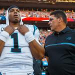 Cam Newton and Ron Rivera