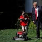 Lawn mower boy