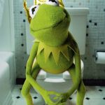 kermit | image tagged in kermit,throne,toilet,muppet,crap,shit | made w/ Imgflip meme maker