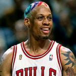 Rodman rainbow hair meme