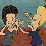 beavis butthead fighting meme