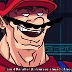 Four Parallel Universes Ahead meme