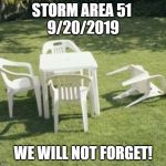 <Waaah Waaaahhhh> | STORM AREA 51 
9/20/2019; WE WILL NOT FORGET! | image tagged in never forget | made w/ Imgflip meme maker