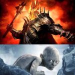 Not So Precious Now | WHAT YOU THINK YOU LOOK LIKE 
WHEN YOU'RE RUDE TO PEOPLE FROM THE SAFETY OF YOUR KEYBOARD FORT; WHAT YOU REALLY LOOK LIKE | image tagged in what you think you look like,funny memes,smeagol,sauron,lotr,internet trolls | made w/ Imgflip meme maker