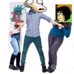 Shelia and Parker fighting over Rocko. | image tagged in girls fighting over boy,girl fight | made w/ Imgflip meme maker