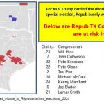 zTX Congressinal Districts at Risk