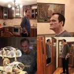 Quentin Tarantino Walking around