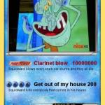 squidward card