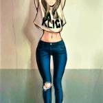 TIGHT Jeans Anime Girl!