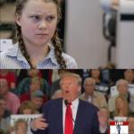Trump - Greta Thunberg meme