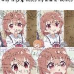 Anime Math Woman | Me trying to figure out why imgflip hates my anime memes | image tagged in anime math woman,imgflip,memes | made w/ Imgflip meme maker