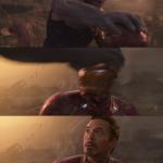 Thanos Breaking Ironman helmet