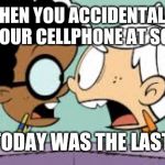 Shocked Lincoln and Clyde | WHEN YOU ACCIDENTALLY LEFT YOUR CELLPHONE AT SCHOOL; AND TODAY WAS THE LAST DAY. | image tagged in shocked lincoln and clyde | made w/ Imgflip meme maker